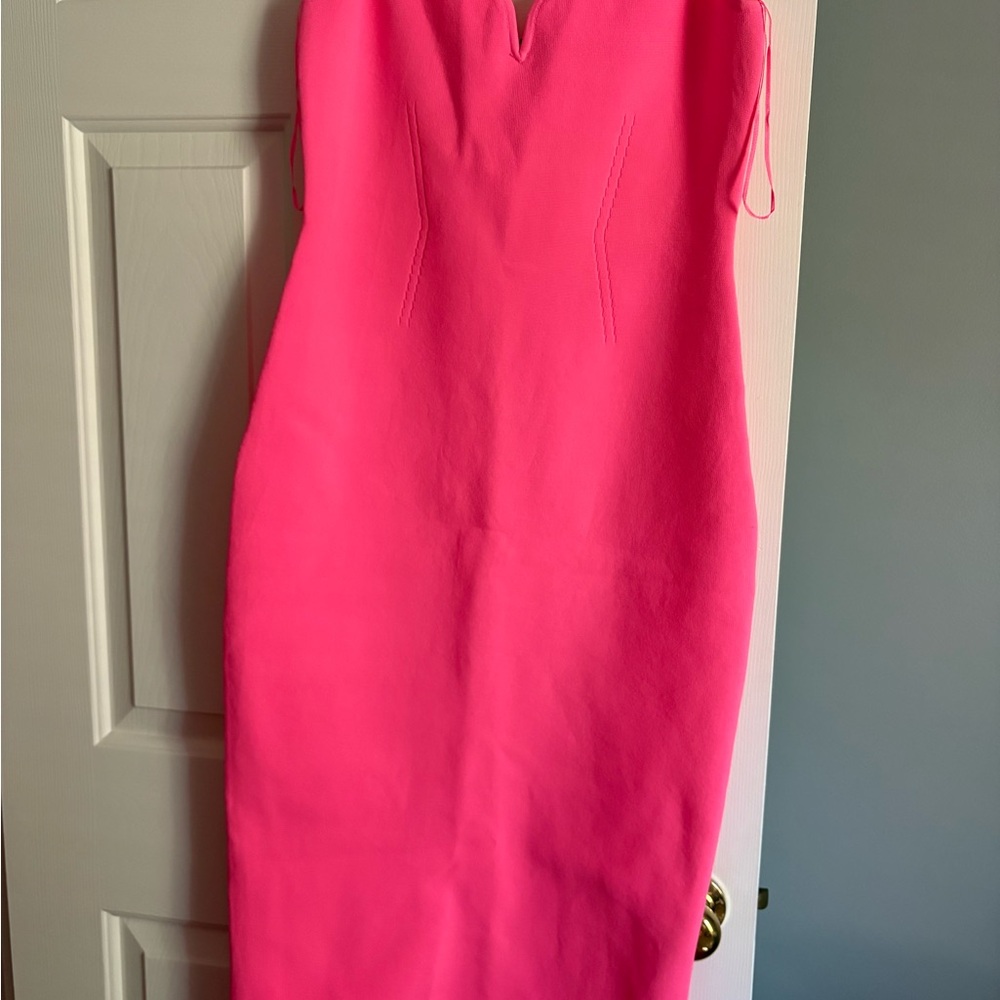 Express Vibrant Pink Midi Dress